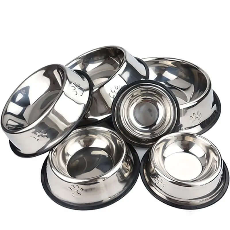 Paw Stainless Steel Pet Dog Bowl Feeder Skidproof AntiTAILSOFHOME transparent cat carrier backpack for small pets and puppies-Ant Shape Cat Dog Bowls Food Accessories Pet Supplies 6 Sizes