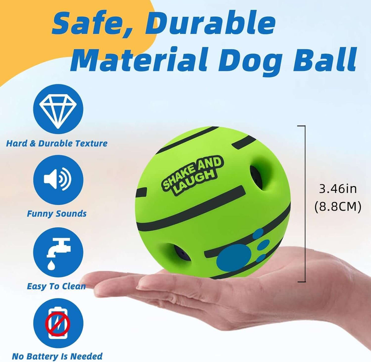 TAILSOFHOME Interactive Dog Treat Puzzle Ball | Trainer