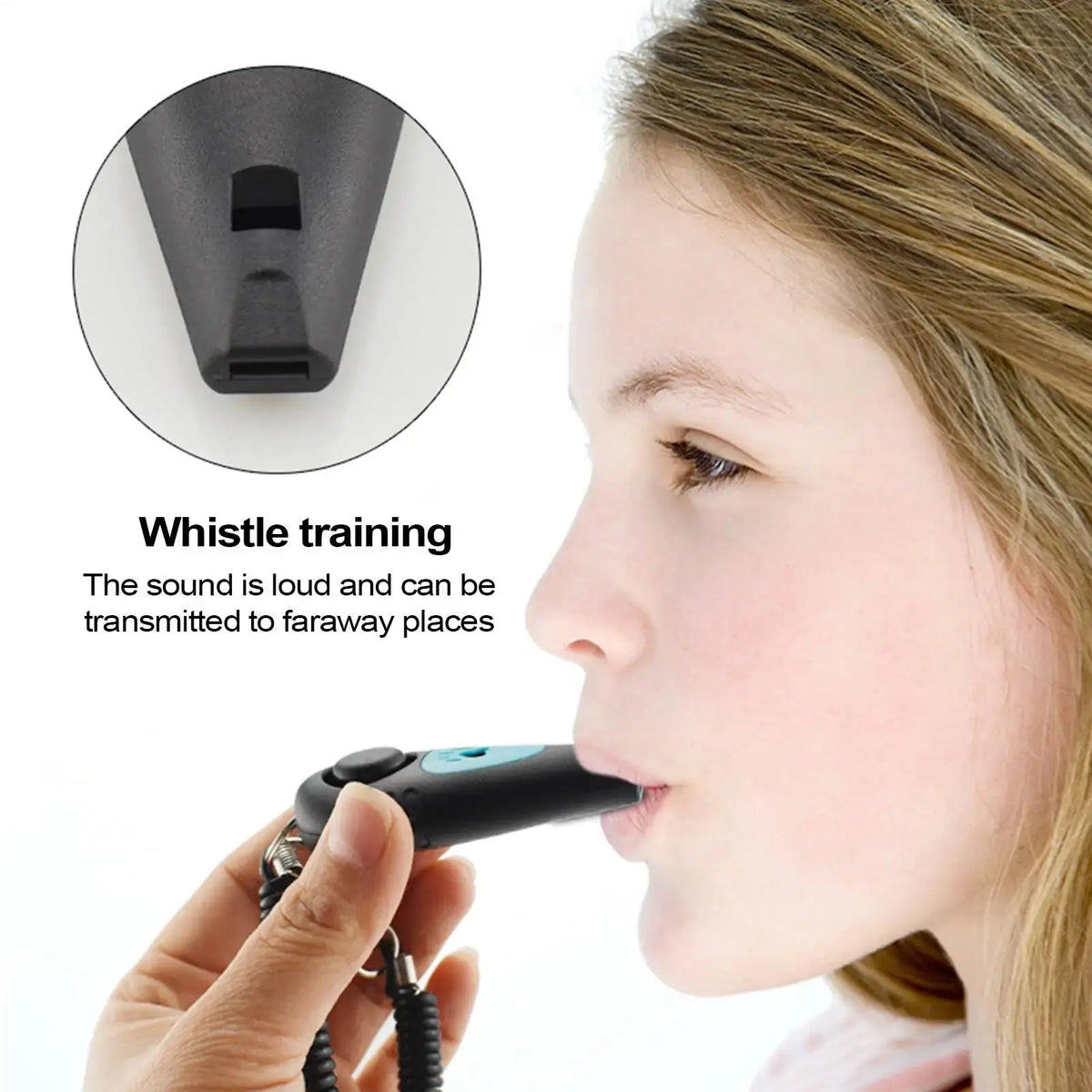 TAILSOFHOME 2-in-1 Pet Training Clicker and Dog Whistle