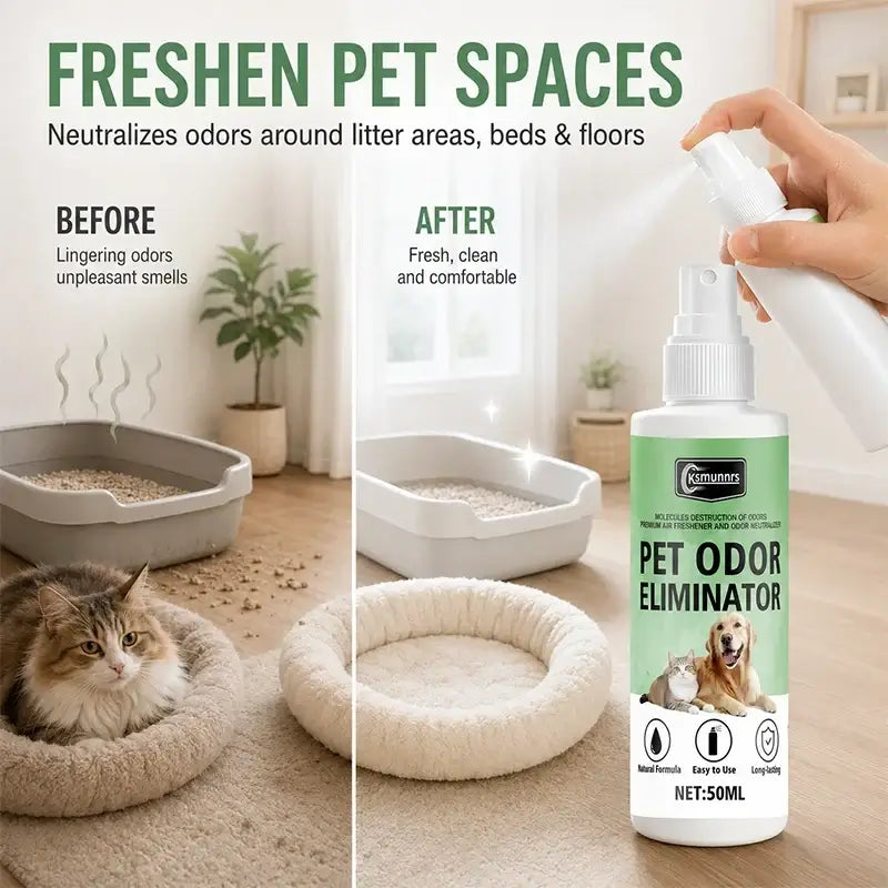 TAILSOFHOME Pet Odor Removal Deodorizer Spray for Dogs and Cats