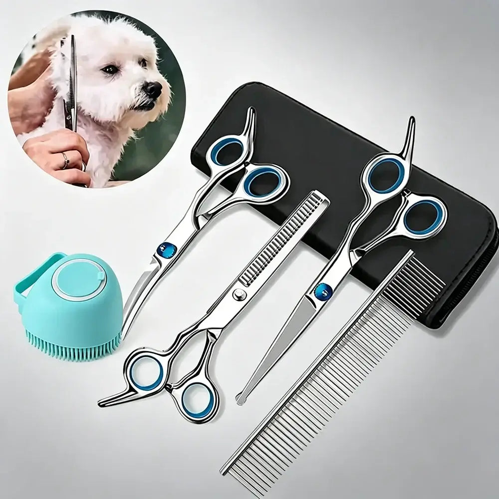 TAILSOFHOME 2-Sided Pet Grooming Kit for Dogs Cats and Rabbits