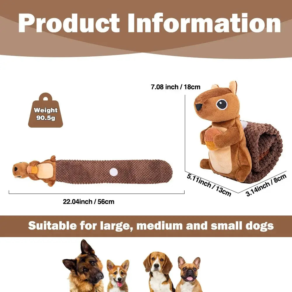 TAILSOFHOME Interactive Squeaky Treat Dispenser Dog Puzzle Toy
