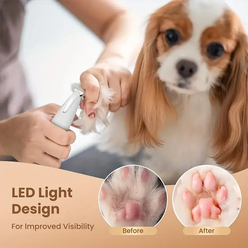 TAILSOFHOME Cordless Pet Grooming Trimmer Kit for Dogs and Cats