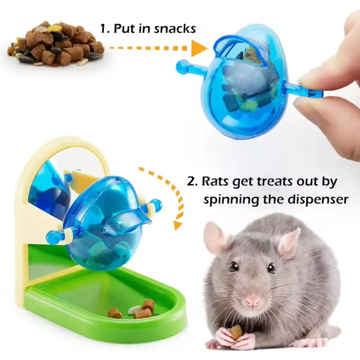 TAILSOFHOME Interactive Rat Enrichment Foraging Puzzle Toy