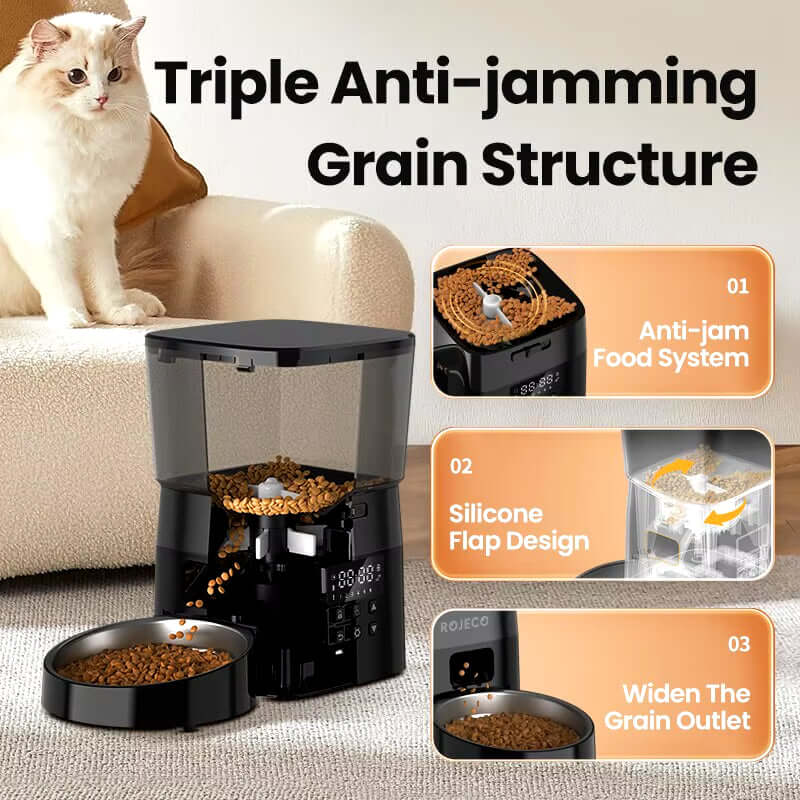 TAILSOFHOME Smart Automatic Pet Feeder for Cats and Dogs