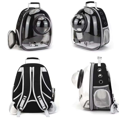 Portable Cat Pet Carrier BackTAILSOFHOME transparent cat carrier backpack for small pets and puppiespack Transparent Capsule Bubble Pet Backpack Small Animal Puppy Kitty Breathable Carrier for Travel