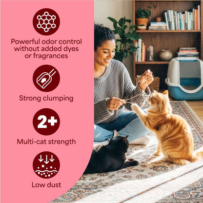 Simply Multi-Cat Clumping Cat LTAILSOFHOME transparent cat carrier backpack for small pets and puppiesitter, Unscented, 14 Lb Box