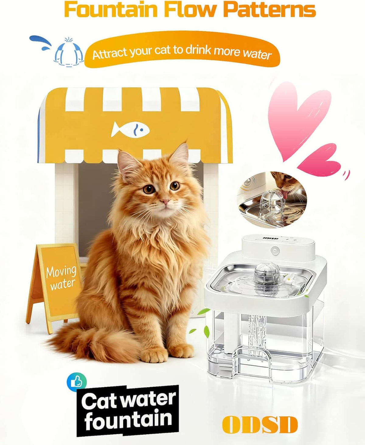 Cat Drinking Water FountainTAILSOFHOME Vintage Aquarium Shipwreck Resin Boat Decoration