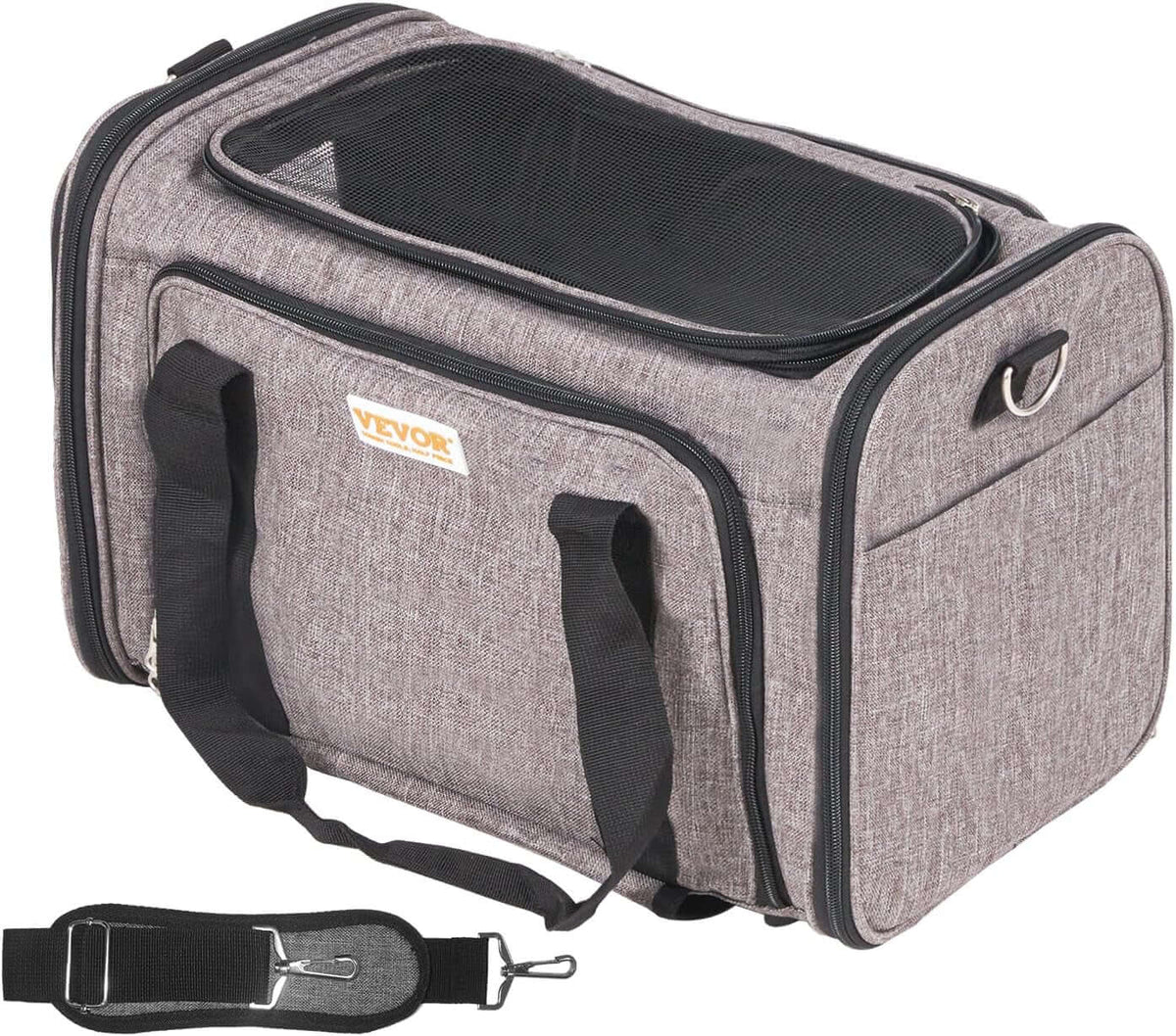 TAILSOFHOME Cat Carrier with Wheels for Travel and Transport