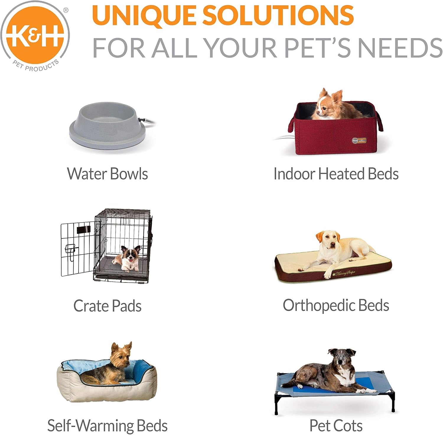 K&H Outdoor Elevated Dog Bed - Cooling Raised Dog Bed for Large & Extra-Large Pets, Breathable Mesh Center Hammock Design, Indoor/Outdoor Washable Cover, Portable Metal Frame, Gray, XL 50X32In