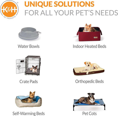 K&amp;H Outdoor Elevated Dog Bed - Cooling RaisedTAILSOFHOME transparent cat carrier backpack for small pets and puppies Dog Bed for Large &amp; Extra-Large Pets, Breathable Mesh Center Hammock Design, Indoor/Outdoor Washable Cover, Portable Metal Frame, Gray, XL 50X32In