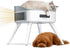 Pet Heated Cat BTAILSOFHOME Smart Wireless Pet Water Fountain 3Led Heater