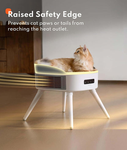 Pet Heated Cat BTAILSOFHOME Smart Wireless Pet Water Fountain 3Led Heater