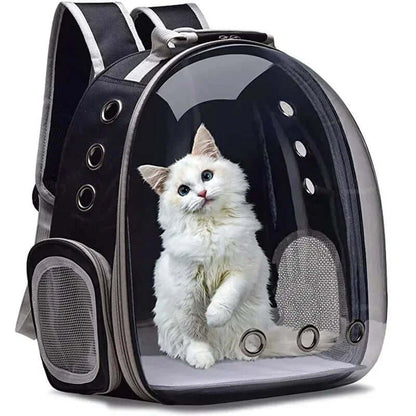 Portable Cat Pet CarrieTAILSOFHOME transparent cat carrier backpack for small pets and puppiesr Backpack Transparent Capsule Bubble Pet Backpack Small Animal Puppy Kitty Breathable Carrier for Travel