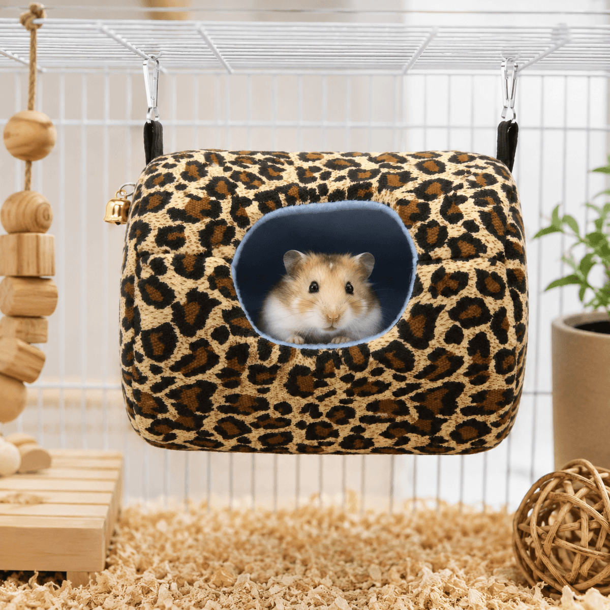 TAILSOFHOME cozy hanging hammock bed for hamsters, rats and guinea pigs