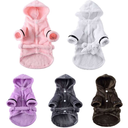 PawDry Hooded BaTAILSOFHOME transparent cat carrier backpack for small pets and puppiesthrobe – Ultra-Absorbent Towel Pajama for Clean, Comfy Dogs