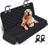Dog Car Seat Cover, Back Seat Cover foTAILSOFHOME transparent cat carrier backpack for small pets and puppiesr Dogs Pet Car Seat Protector Waterproof Rear Seat Cover Durable Car Seat Cover, Fits Middle Armrest for Most Cars Suvs Trucks (53” Width)- Black