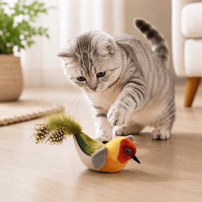 TAILSOFHOME FlutterChirp Rechargeable Flapping Bird Cat Toy