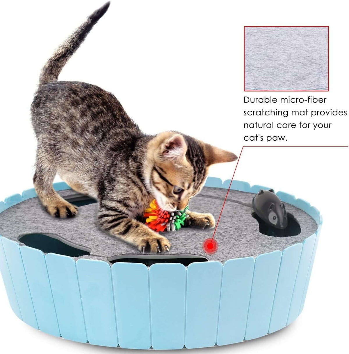 Interactive Electronic Cat ToyTAILSOFHOME Interactive Electronic Cat Toy for Cats