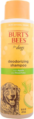 Deodorizing Dog Shampoo Apple Rosemary 95 Percent Natural Ph Balanced Sulfate-Free Smelly Dogs 16 FL OZ 2 Pack
