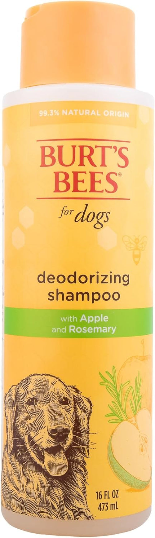 Deodorizing Dog Shampoo Apple Rosemary 95 Percent Natural Ph Balanced Sulfate-Free Smelly Dogs 16 FL OZ 2 Pack