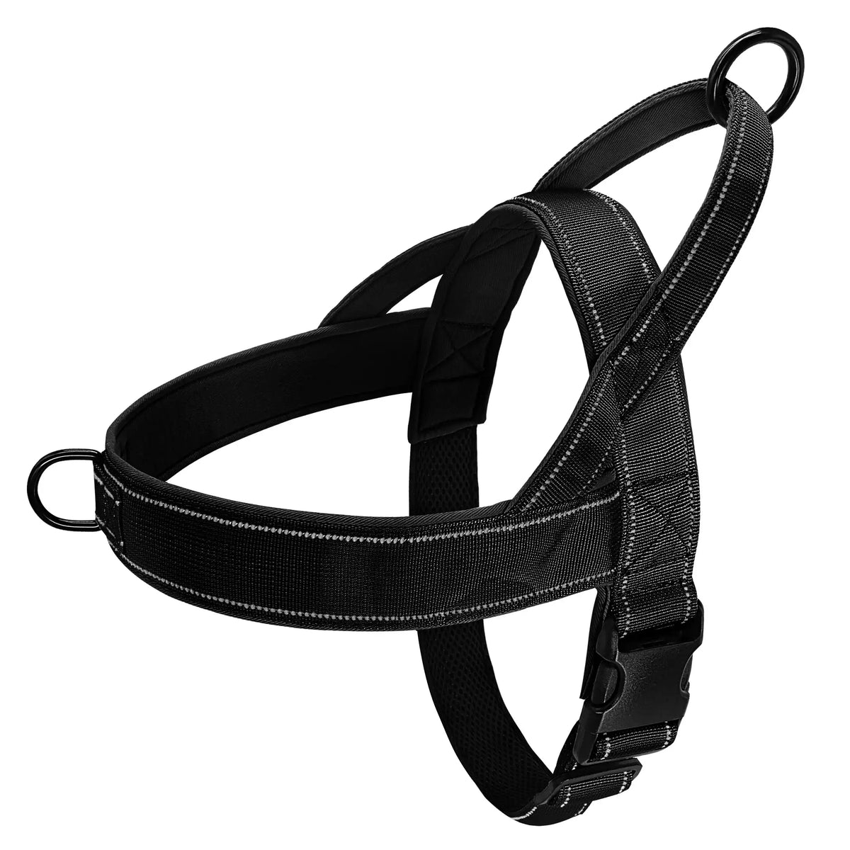 TAILSOFHOME No-Pull Reflective Nylon Dog Harness with Handle