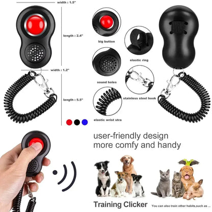 TAILSOFHOME Pet Training Clicker for Dogs and Cats