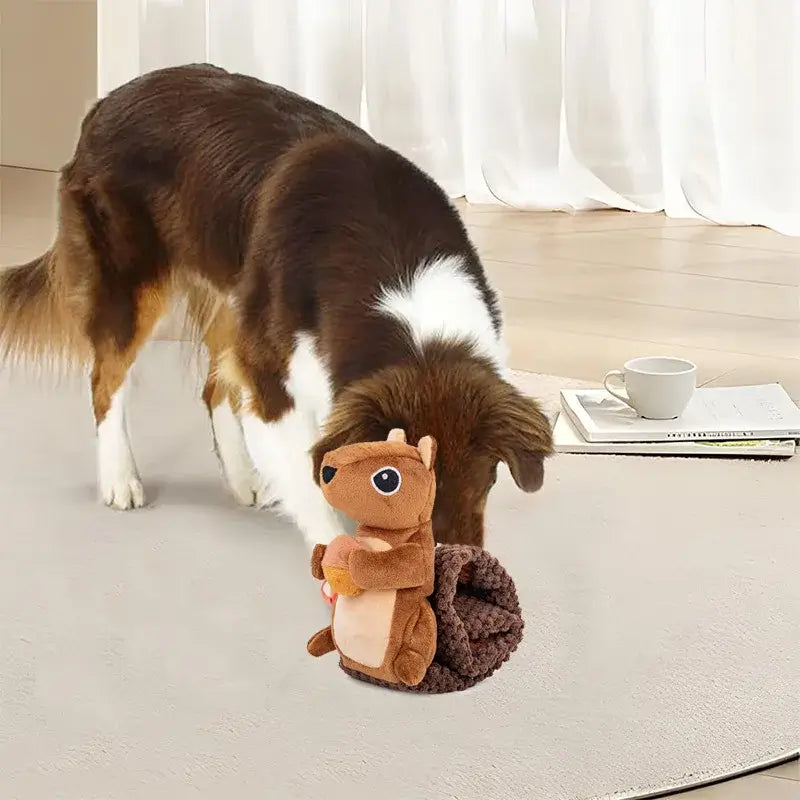 TAILSOFHOME Interactive Squeaky Treat Dispenser Dog Puzzle Toy