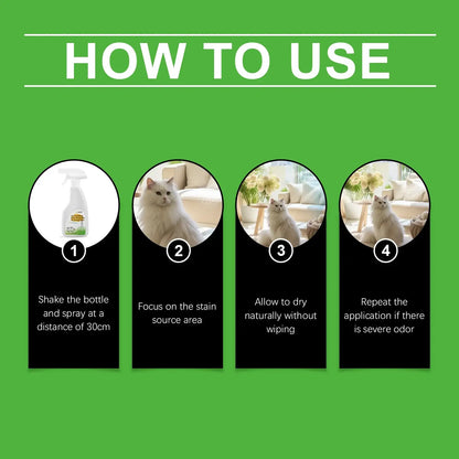 TAILSOFHOME Natural Pet Odor Eliminator Spray for Dogs and Cats