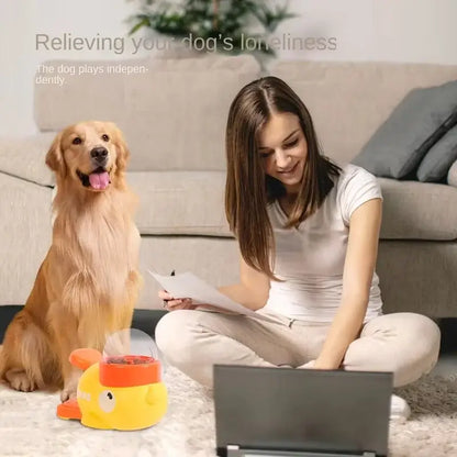 TAILSOFHOME Cartoon Duck Interactive Dog Treat Feeder
