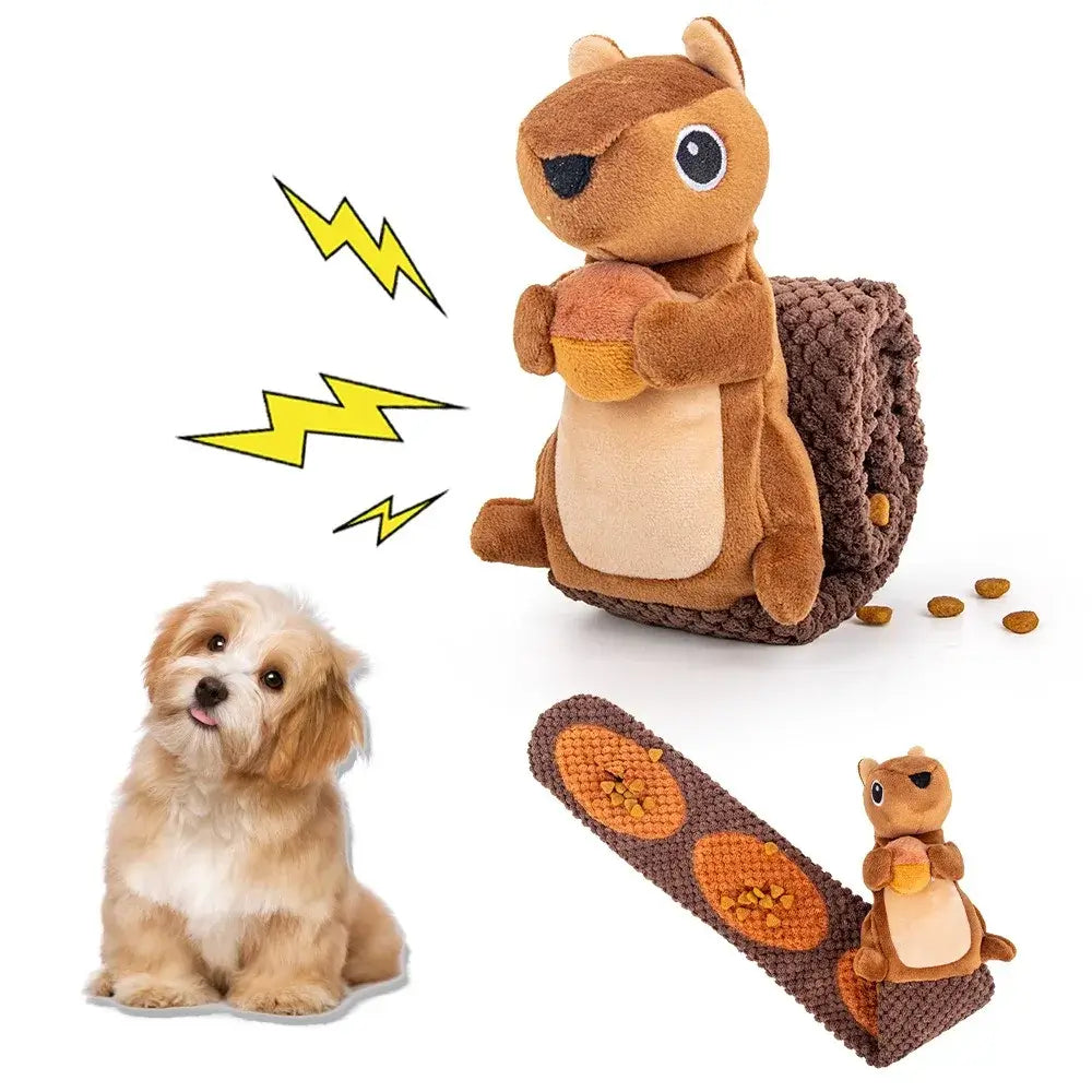 TAILSOFHOME Interactive Squeaky Treat Dispenser Dog Puzzle Toy