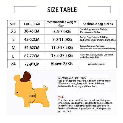 TAILSOFHOME Adjustable Breathable Dog Harness for Outdoor Walks