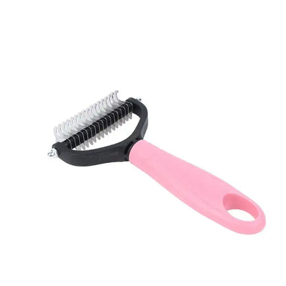 TAILSOFHOME Professional 2-Sided Deshedding Brush for Dogs and Cats