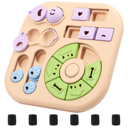 TAILSOFHOME Interactive Dog Puzzle Treat Slow Feeder