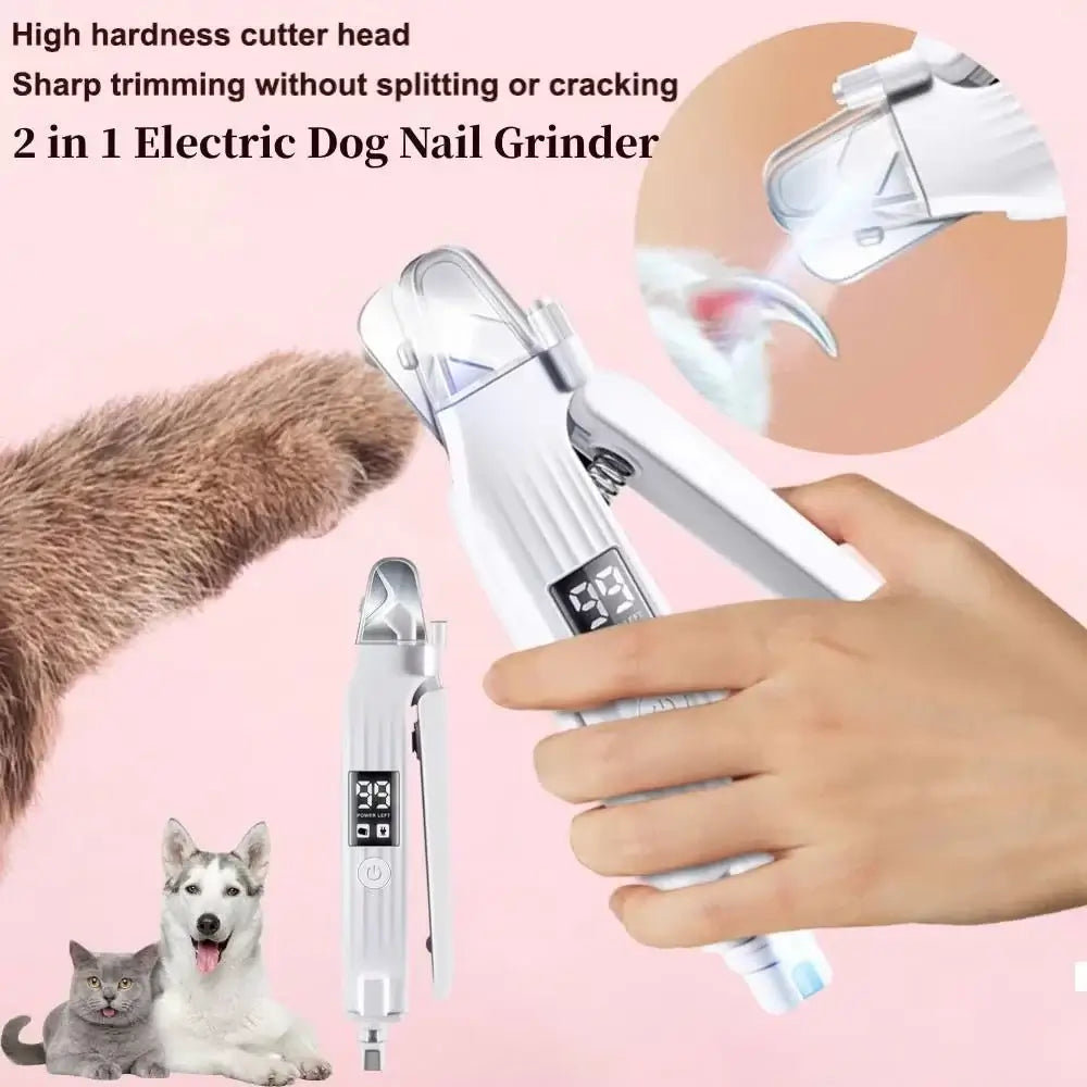 TAILSOFHOME 2-in-1 Electric Dog and Cat Nail Grinder