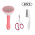 TAILSOFHOME 3-Piece Pet Grooming Kit with Massage Comb