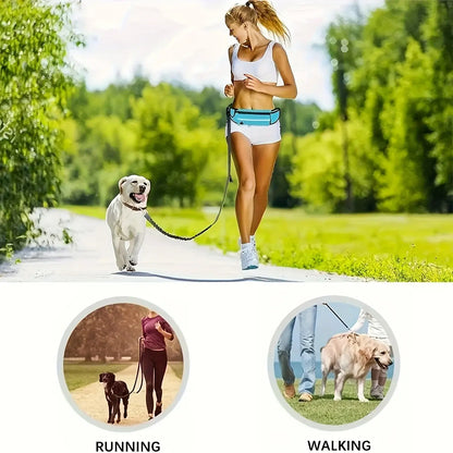 TAILSOFHOME Hands-Free Adjustable Dog Leash with Waist Belt