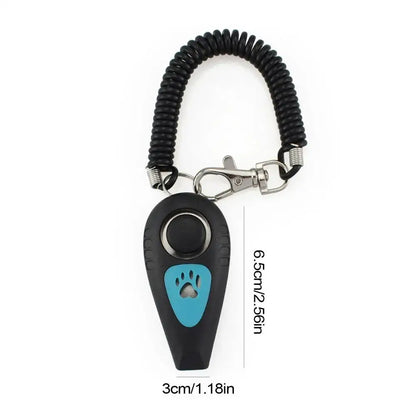 TAILSOFHOME 2-in-1 Pet Training Clicker and Dog Whistle