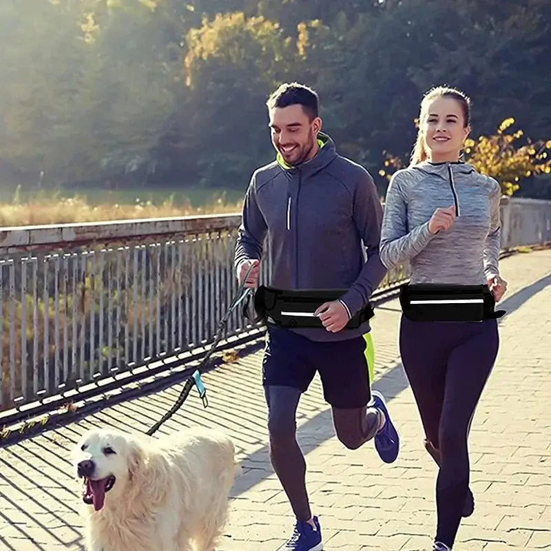 TAILSOFHOME Hands-Free Reflective Dog Leash with Waist Bag
