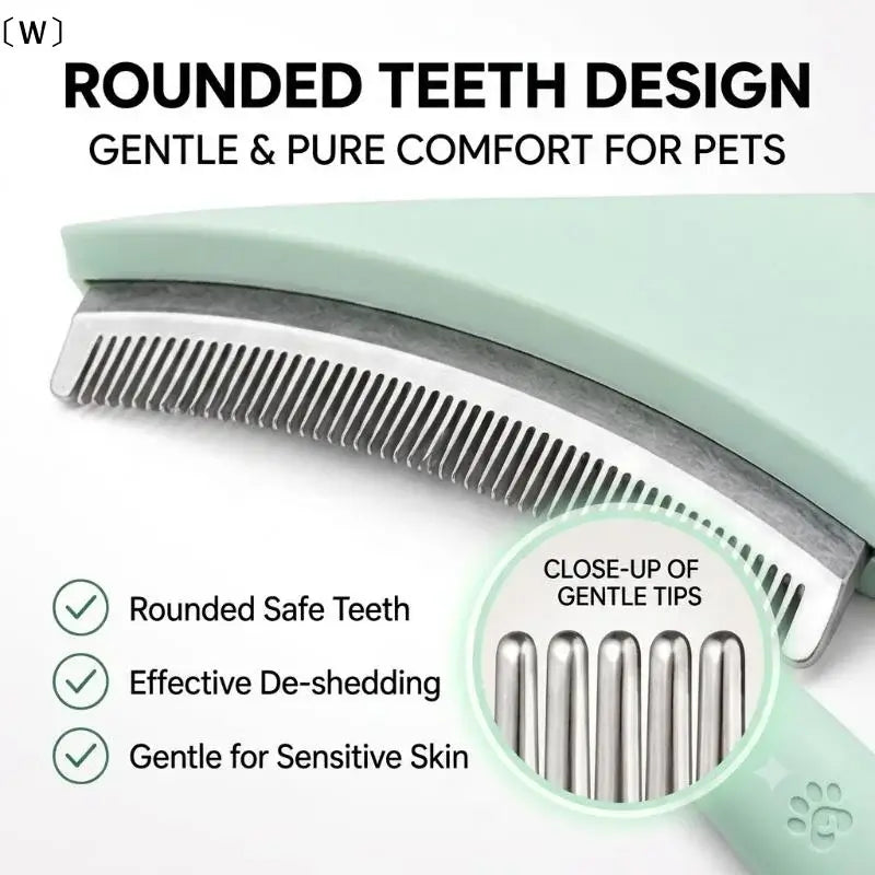 TAILSOFHOME Pet Deshedding Brush for Dogs and Cats