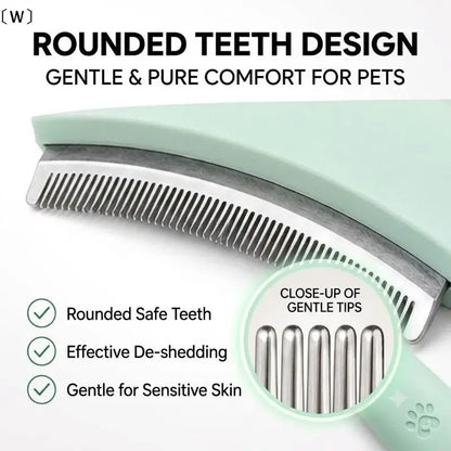 TAILSOFHOME Pet Deshedding Brush for Dogs and Cats