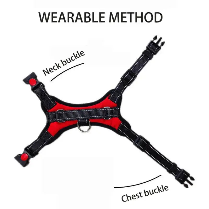 TAILSOFHOME Adjustable Breathable Dog Harness for Outdoor Walks