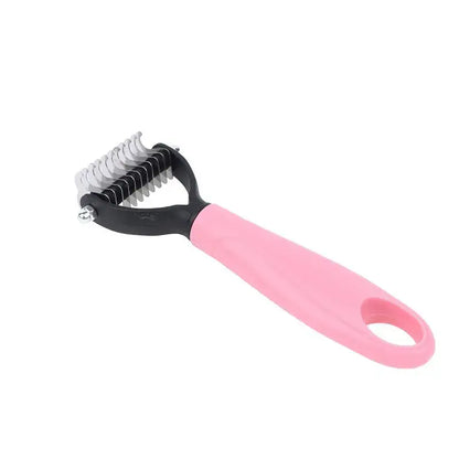 TAILSOFHOME Professional 2-Sided Deshedding Brush for Dogs and Cats