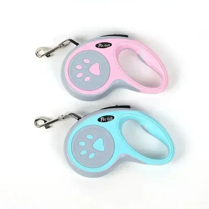 TAILSOFHOME Retractable Nylon Dog Leash with One-Click Brake