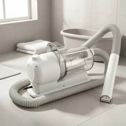 TAILSOFHOME Multifunctional Pet Grooming Vacuum Kit with Clipper