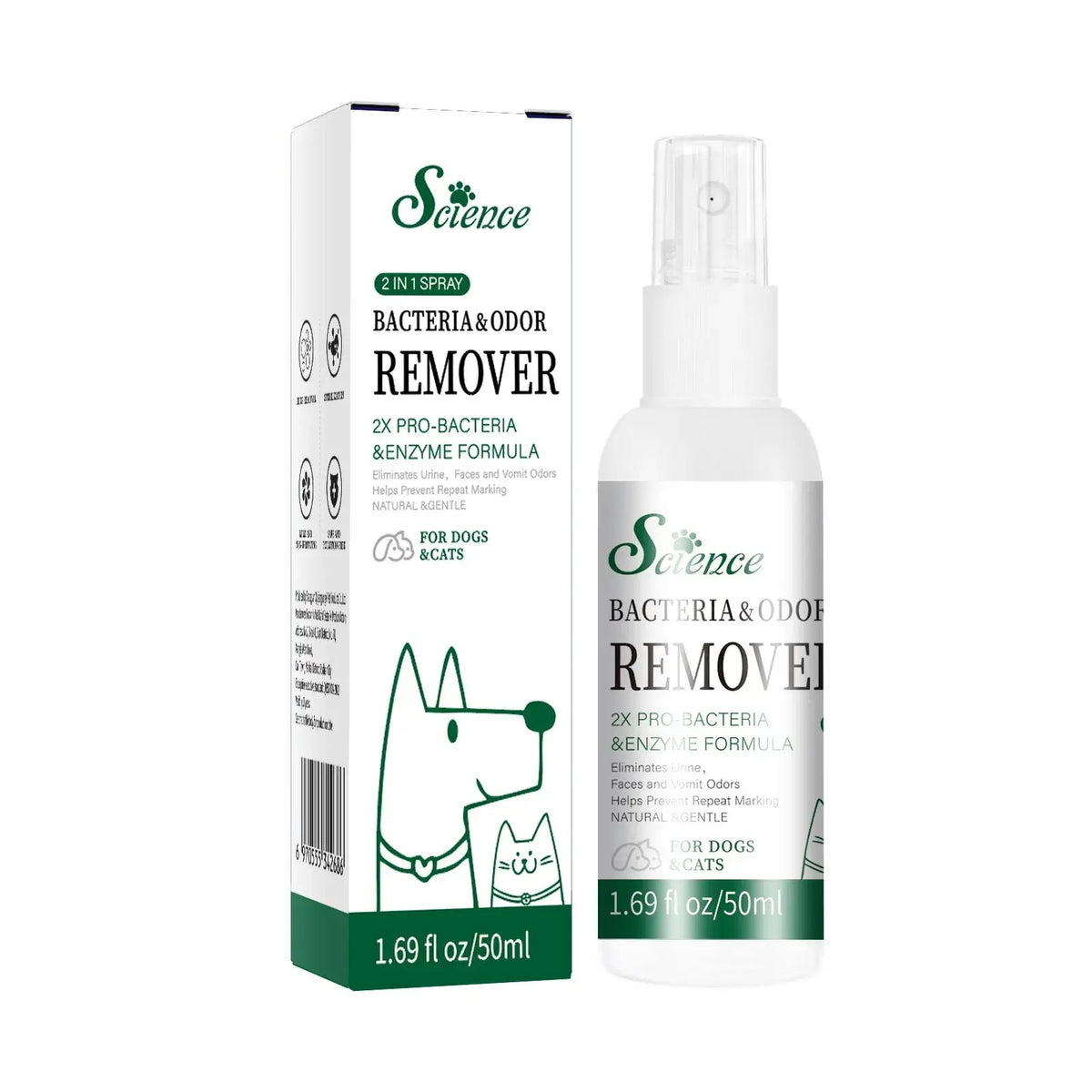 TAILSOFHOME Pet Odor Remover Deodorizing Spray for Cats Dogs