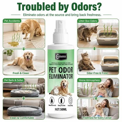 TAILSOFHOME Pet Odor Removal Deodorizer Spray for Dogs and Cats