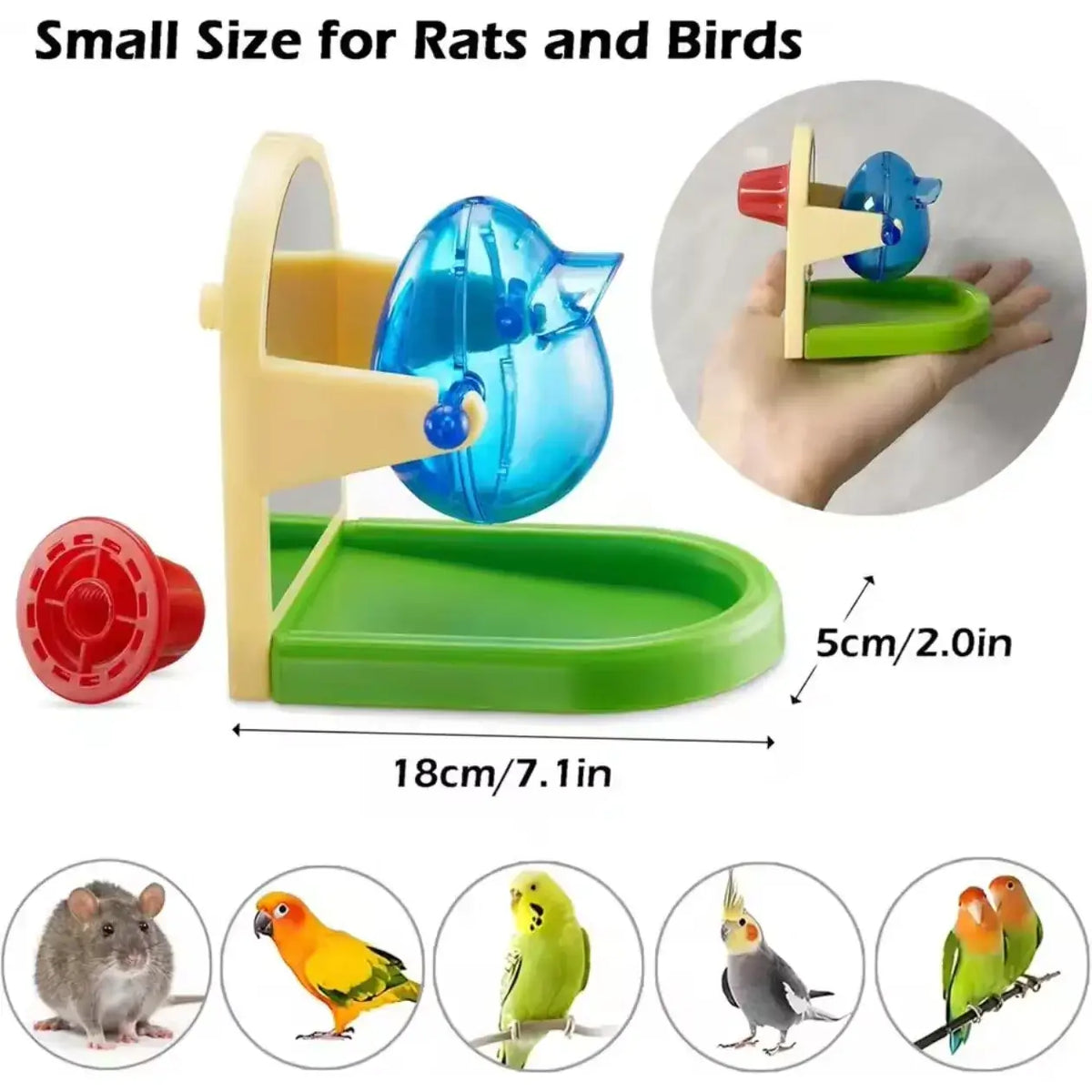 TAILSOFHOME Interactive Rat Enrichment Foraging Puzzle Toy