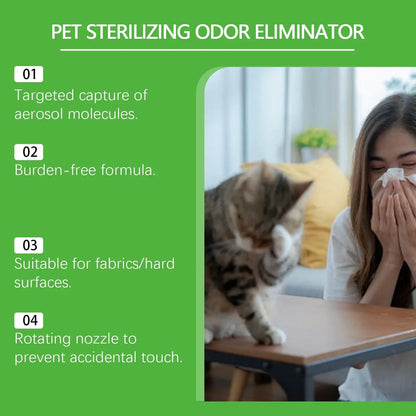 TAILSOFHOME Natural Pet Odor Eliminator Spray for Dogs and Cats