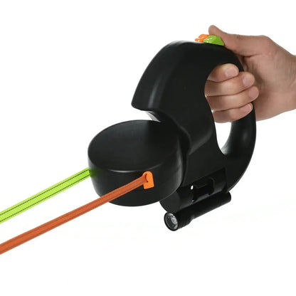 TAILSOFHOME Retractable Nylon Dog Leash with Lights